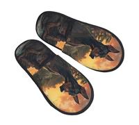 Doberman, pantofole da meditare per donne e uomini, calde e soffici, calde per casa camera da letto, pantofole pelose invernali, scarpe da interno, pantofole estetiche per camera da letto