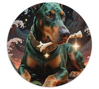 Doberman Pinscher 1000 Piece Jigsaw Puzzle For Adults Challenging Game Stress Relief Puzzle Exercise The Memory of The Brain for Men, Women, Elders, Seniors 1000pcs (67.5x67.5cm)
