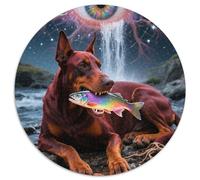 Doberman Pinscher 1000 Piece Jigsaw Puzzle For Adults Family Challenge Toys Stress Relief Puzzle Exercise The Memory of The Brain for Family Decorations 1000pcs (67.5x67.5cm)