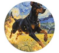 Doberman Pinscher 1000 Piece Jigsaw Puzzle For Adults Family Challenge Toys Stress Relief Puzzle Exercise The Memory of The Brain for Men, Women, Elders, Seniors 1000pcs (67.5x67.5cm)