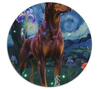 Doberman Pinscher 1000 Pieces Jigsaw Puzzles For Adults Challenging Game Stress Relieving Entertainment Cultivate The Spirit of Teamwork for Men, Women, Elders, Seniors 1000pcs (67.5x67.5cm)