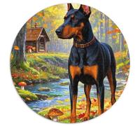 Doberman Pinscher 1000 Pieces Jigsaw Puzzles For Adults Challenging Game Stress Relieving Entertainment Cultivate The Spirit of Teamwork For Adults Gifts 1000pcs (67.5x67.5cm)