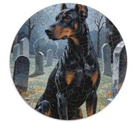 Doberman Pinscher 1000 Pieces Jigsaw Puzzles For Adults Educational Games Stress Relieving Entertainment Cultivate The Spirit of Teamwork for Men, Women, Elders, Seniors 1000pcs (67.5x67.5cm)