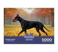Doberman Pinscher 1000 Pieces Jigsaw Puzzles For Adults Educational Games Stress Relieving Entertainment Exercise The Memory of The Brain for Adults And Kids, Age 12 Years Up 70x50cm/1000pcs