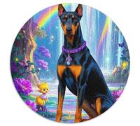 Doberman Pinscher 1000 Pieces Jigsaw Puzzles For Adults Educational Games Stress Relieving Entertainment Cultivate The Spirit of Teamwork For Adults Gifts 1000pcs (67.5x67.5cm)
