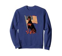 DOBERMAN PINSCHER | Amore Bandiera Americana | Bulldog francesi Felpa