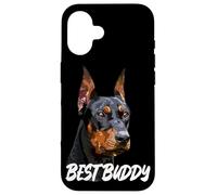 Doberman Pinscher Best Buddy Dog Lover Custodia per iPhone 16