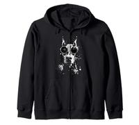 Doberman Pinscher Cane Indossare Shades Splash Art Grunge Felpa con Cappuccio