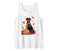 Doberman Pinscher Dog Lover Zucca Autunno Autunno Ringraziamento Canotta