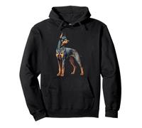 Doberman Pinscher Dog Mom Dad Puppy Breeder Memorial Felpa con Cappuccio