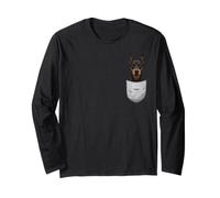 Doberman Pinscher in Tasca Fantastico Amante dei Cani Maglia a Manica