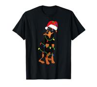 Doberman Pinscher - Luci per Albero di Natale, per Amanti dei Cani Maglietta