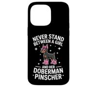 Doberman Pinscher Ragazza Divertente Doberman Pinscher Custodia per iPhone 14 Pro Max