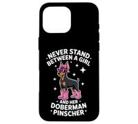 Doberman Pinscher Ragazza Divertente Doberman Pinscher Custodia per iPhone 16 Pro Max