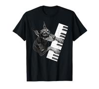 Doberman Pinscher Suonare Pianista Pianista Amante dei cani Maglietta