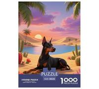 Doberman Pinscher1000 Piece Jigsaw Puzzles for Adults Family Game Cute PetFun And Challenging for Home Decoration Great Gift Idea38x26cm/1000pcs
