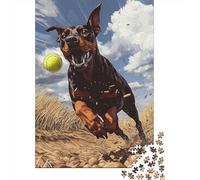 Doberman Puzzle Da 1000 Pezzi, Architettura Olistica, Esperienza Catartica, Decorazione Parlante 1000pcs (75x50cm)