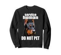 Doberman Service Human Do Not Pet - Divertente Amante dei Cani Pinscher Felpa