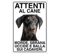 DOBERMANN Attenti al cane morde sbrana uccide e balla sui cadaveri (20X30)