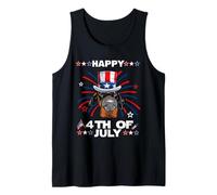 Dobermann Dog Patriotic American 4th of July Dogs Lovers Canotta