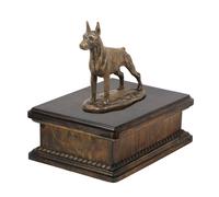 Dobermann I urna bassa di legno Art-Dog