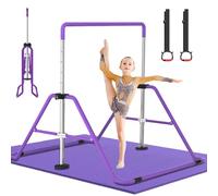 DOBESTS Barra da Ginnastica, Regolabile in Altezza, Barre Orizzontali per Bambini, Pieghevole, espandibile, per Allenamento Ginnico, Attrezzatura per Allenamento a casa, Palestra, Interni, Giardino