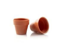 Dobla Vaso per fiori al cioccolato bianco e arancio, delizioso, per gli appassionati di cibo, panettieri e gelatiere, 66 pezzi