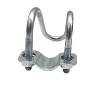 Doble manguito de perno en forma de U, 1 set di morsetti for tubi a doppia U in acciaio inossidabile 304 con bullone trasversale, diverse misure(M8-32x60mm)