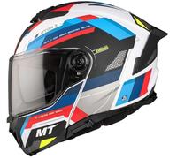DOBLE XX MT Helmets Casco Modulare Atom 2 Bast A0 Bianco Perlato 22.06 con Occhiali Solari Casco Unisex Omologazione P/J (L 59/60)