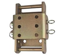 Doblit - Piastra di traino regolabile per Land Rover Hilux Ranger 4x4 (270 mm, zinco dorato)
