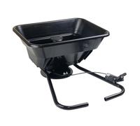 Doblit Spandiconcime elettrico a forma di maialino da 12 V, tramoggia da 31 litri, raggio di diffusione di 3,7 m, sale e percorsi quest'inverno, funzionamento a batteria, ideale per fertilizzanti per