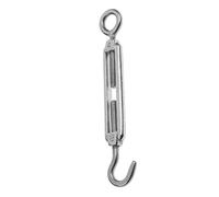 DOBO® 4X Gancio Tirante Occhiello Ganci Doppia 5" Pollici Acciaio tiranti Tensione tenditore a Vite Vela Sport reti pallavolo Corde