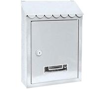 DOBO Cassetta Postale portalettere in Ferro Bianco Porta buca Lettere Modello Loft Posta Cassetta da Esterno preforata con Doppia Chiave Kit Viti Montaggio targhetta portanome