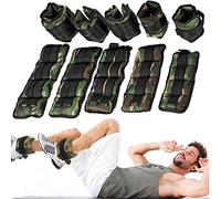 DOBO® Coppia Pesi Caviglie Polsi cavigliere Allenamento e Resistenza con Peso Totale da 0,5 a 6 kg - Verde (5 kg Totali)