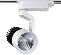 DOBO® Faro Faretto da Binario orientabile 20w o 30w illuminazione COB LED ideale per casa locale pub o ristorante (30 Watt, Luce Calda)