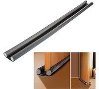 DOBO Paraspifferi in Cotone Doppio sotto Porta Adesivo Flessibile 96 cm x 6 cm parafreddo Antivento Colore Antracite Porte portone casa Protezione Insetti