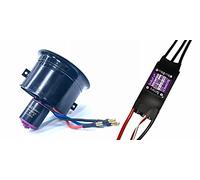 DoBoFo EDF 64mm 11 pale ventilatore condotto elettrico, elica Hobby RC Jet Engine, motore senza spazzole velocità, modello di telecomando (64mm EDF con motore 4S/3500KV+50A ESC)