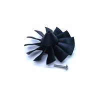 DoBoFo EDF 70mm 12 pale ventilatore elettrico canalizzato, elica Hobby RC Jet Engine, motore senza spazzole velocità, (ventola singola (senza albero di collegamento))