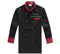 Dobraya Giacca Da Chef Ricamata Nera Personalizzata Cappotto Da Cuoco Personalizzato Da Uomo Divisa Da Chef Da Cucina per Ristorante Unisex