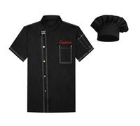 Dobraya Giacca Da Cuoco Personalizzata Giacca Da Cuoco Personalizzata Manica Corta Top Da Cuoco Ricamato Divisa Da Lavoro Per Cucina E Ristorante Per Uomo E Donna