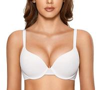 DOBREVA Donna Reggiseno Push Up Imbottito con Ferretto Coppa Piena Invisibile Convertibile Bianco 4A