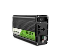 DOBRVVGT Inverter Auto Onda Pura 2000W 12V 220V Convertitore DC 12 V a 220V Porte USB 2.1A Caricatore da auto 1 pc Nero