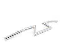 DOBRVVGT Manubrio Moto,Manubrio Motocross 1 "25mm Moto Motocross Moto Universale Drag Manubri Z Bar per Harley Cruiser Personalizzato Touring per Chopper Bobber Moto Grips(Silver)