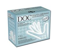 GIMA DOC Guanti Chirurgici Sterili in Lattice, 7.5, Confezione 50 Coppie, incolore