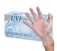 DOC - Guanti in vinile privi di talco, non sterili, L, confezione da 100, 25692