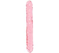 Doc Johnson Jr. Doble Dong Jellie rosa di 12 pulgadas