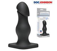 Doc Johnson Plug Anale in Sil-A-Gel - Punta Fallica, Imbottito, Base Diamantata