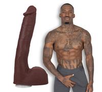 Doc Johnson Signature Cocks Pressure ULTRASKYN Vac-U-Lock 10" Chocolate