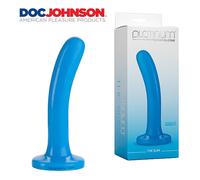 Doc Johnson The Slim Platinum Premium Silicone Dildo Fallo Curvo Punto G P Spot