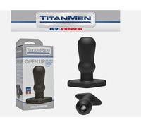 Doc Johnson TitanMen Open Up Anal Plug with Open Tunnel nero